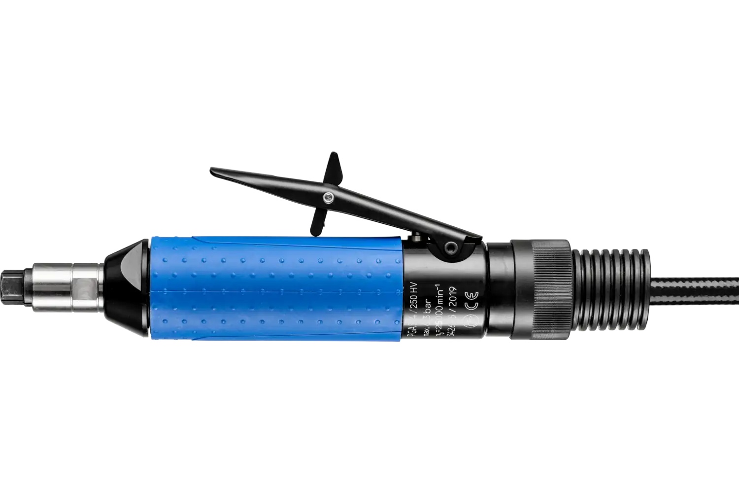 Picture of Pferd Straight Air Grinder, PGAS 4/250 HV, throttle Lever, rear exhaust, 25,000 RPM